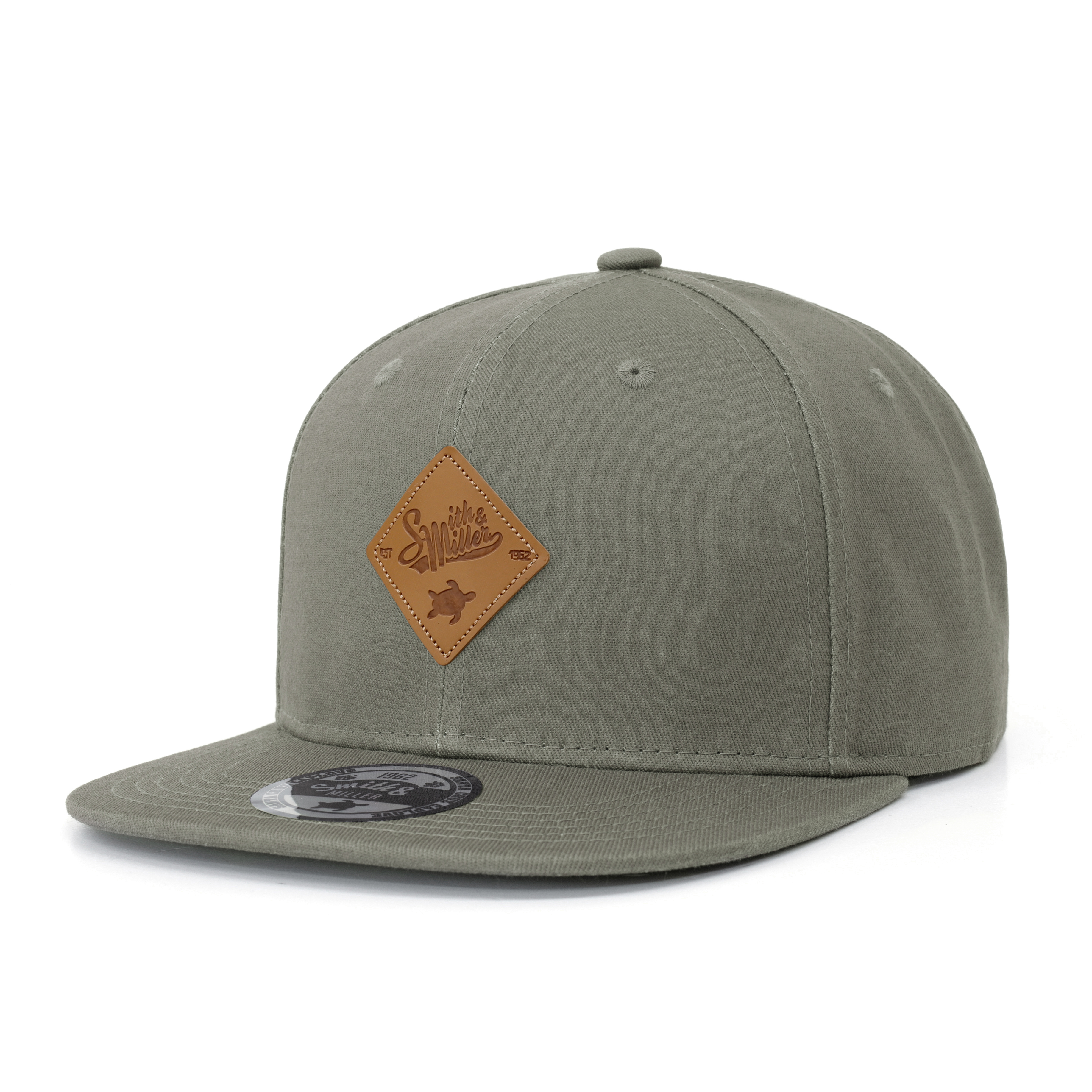 Smith & Miller Paramount Unisex  Snapback Cap, olive-grau