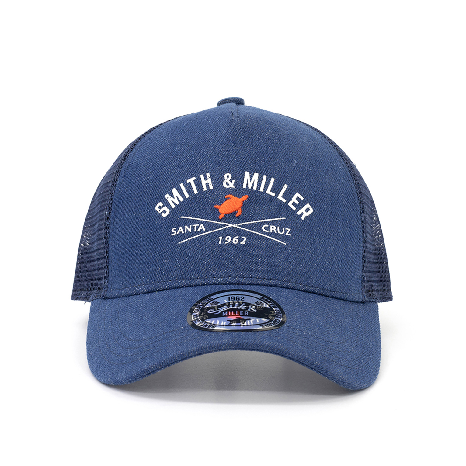 Smith & Miller Dawes Unisex Trucker Cap, denim - navy